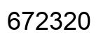 Number 672320 black image