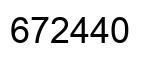 Número 672440 imagen negro