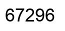 Número 67296 imagen negro