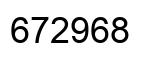 Número 672968 imagen negro