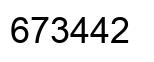 Número 673442 imagen negro