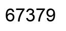Number 67379 black image