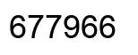 Number 677966 black image