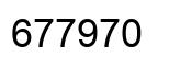 Número 677970 imagen negro