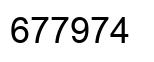 Número 677974 imagen negro