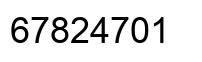 Número 67824701 imagen negro