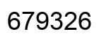 Number 679326 black image