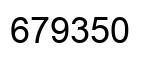 Number 679350 black image
