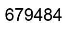 Número 679484 imagen negro