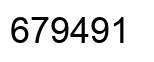 Number 679491 black image
