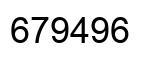 Número 679496 imagen negro