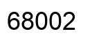 Número 68002 imagen negro
