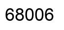 Número 68006 imagen negro