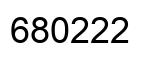 Number 680222 black image
