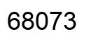 Número 68073 imagen negro