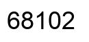 Número 68102 imagen negro