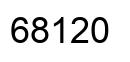 Number 68120 black image