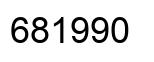 Number 681990 black image