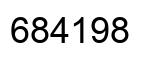 Number 684198 black image