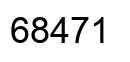 Number 68471 black image