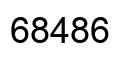 Número 68486 imagen negro