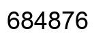 Number 684876 black image