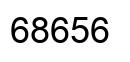 Number 68656 black image