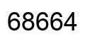 Number 68664 black image