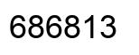 Number 686813 black image