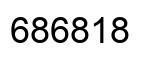 Number 686818 black image
