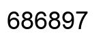 Number 686897 black image