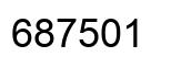 Número 687501 imagen negro