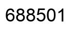 Number 688501 black image