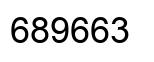 Number 689663 black image