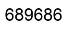 Number 689686 black image