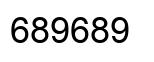 Number 689689 black image