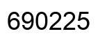 Number 690225 black image
