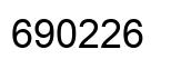Number 690226 black image