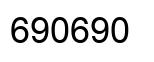 Number 690690 black image