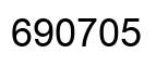 Number 690705 black image