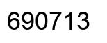 Número 690713 imagen negro