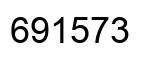 Number 691573 black image
