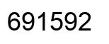 Number 691592 black image