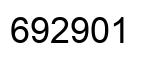 Número 692901 imagen negro