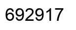 Número 692917 imagen negro