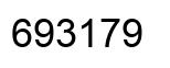 Number 693179 black image