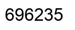 Number 696235 black image