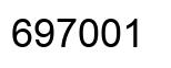 Number 697001 black image