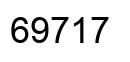 Number 69717 black image