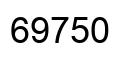 Número 69750 imagen negro